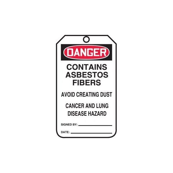 Accuform Danger, HS-Laminate, 3-1/4 in Width, 0.3 in Height, , 25 PK MDT192PTP - main